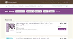 Desktop Screenshot of oasisanswers.com