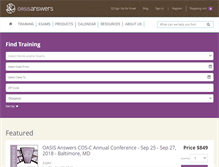 Tablet Screenshot of oasisanswers.com